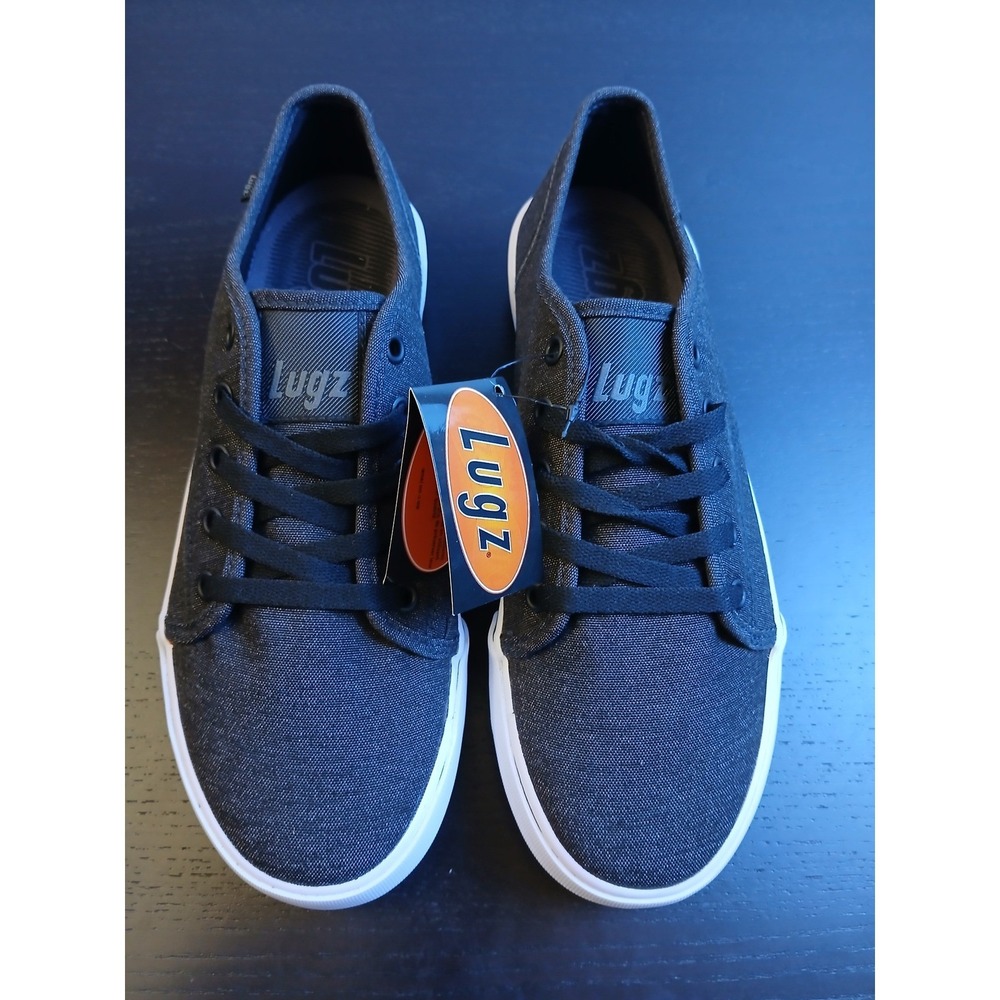 Lugz Stride Women Canvas Fashion Sneakers Charcoal Grey White WTRAXT-060 8.5 NEW